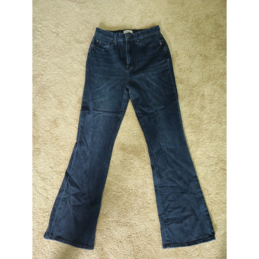 Pistola Flare Jeans Womens 28 Dark Indigo High Rise Stretch Denim Classic